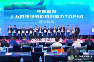 365WM SPORTS集团荣获中国蓝领人力资源服务机构影响力TOP50证书